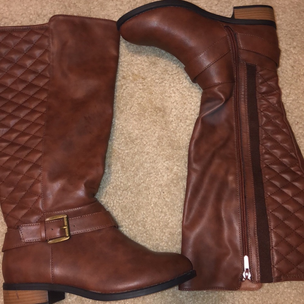 Torrid Knee High Quilted Boots
